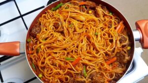 Jollof Spag W Meat